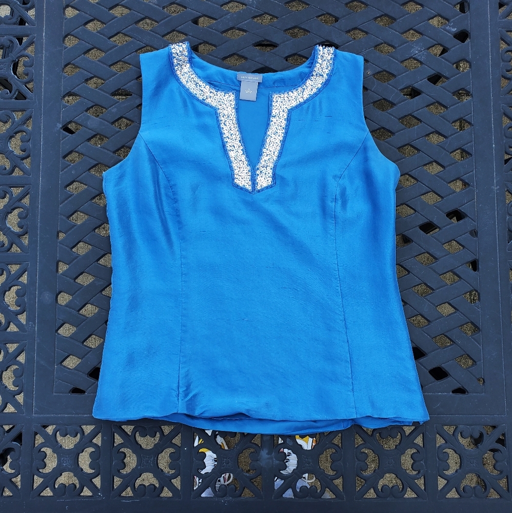 💥2 FOR $50💥100% Silk Blouse Ann Taylor Blouse